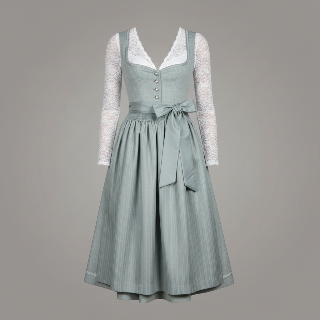 Elegant Dirndl Kostymklänning | Traditionell Festklänning