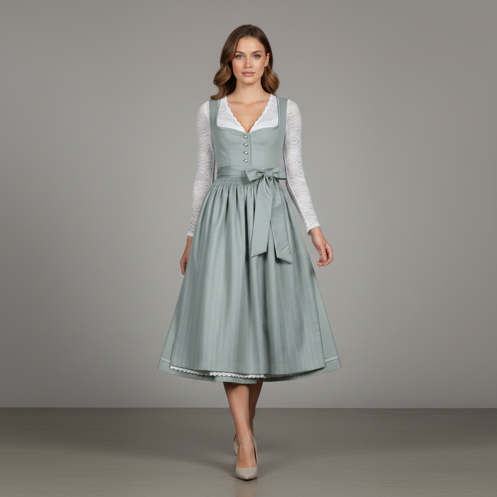 Elegant Dirndl Kostymklänning | Traditionell Festklänning