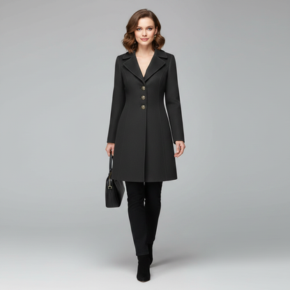 Elegant Kort Kappa Svart | Dam Kappa
