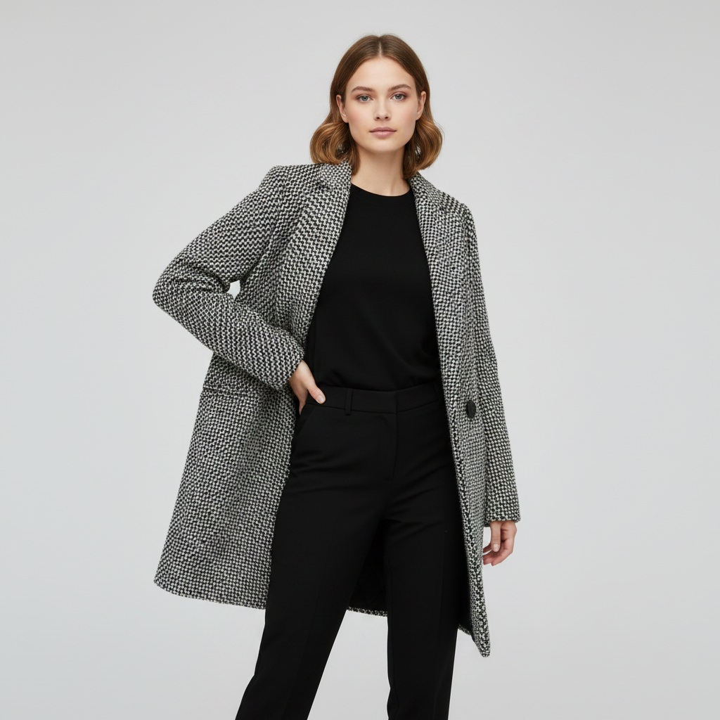 Elegant Lång Kappa | Ullkappa för Kvinnor