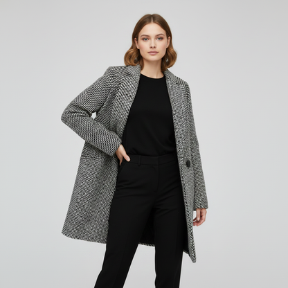 Elegant Lång Kappa | Ullkappa för Kvinnor