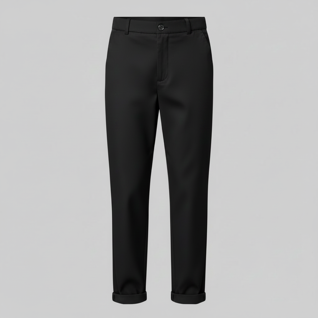 Högmidjade Kostymbyxor Dam | Elegant Kontorsbyxa Svart Grå