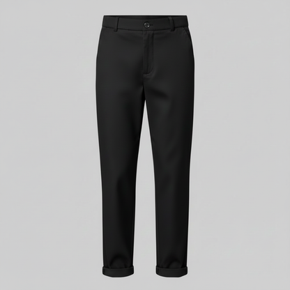 Högmidjade Kostymbyxor Dam | Elegant Kontorsbyxa Svart Grå
